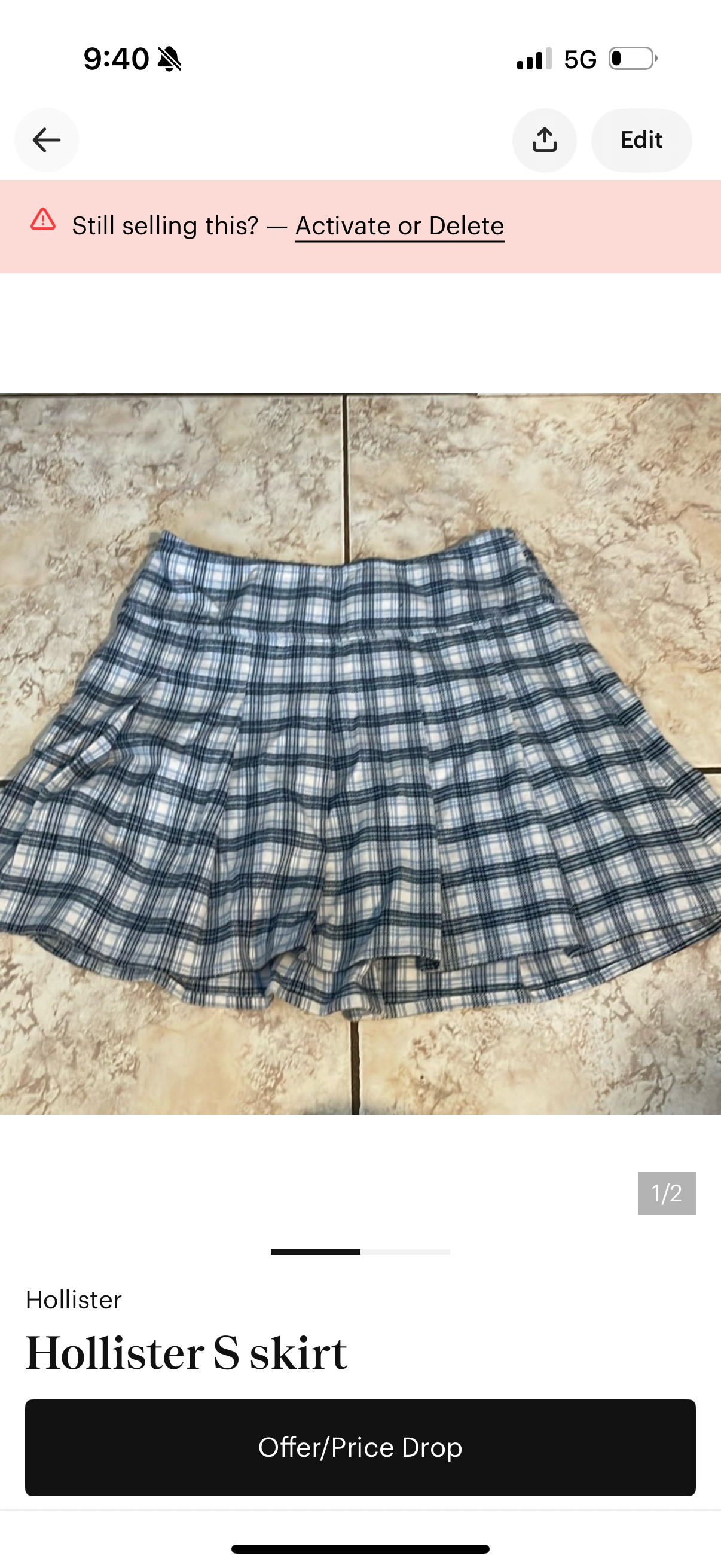 Mini Skirt size s used once