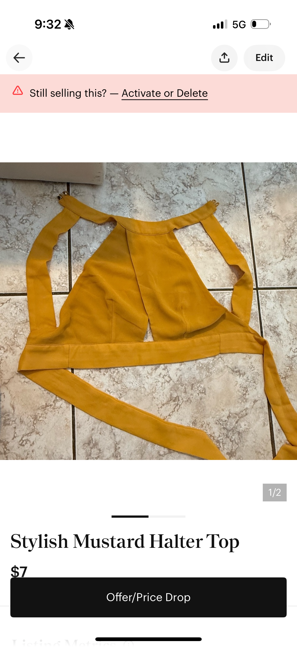 Top size s used