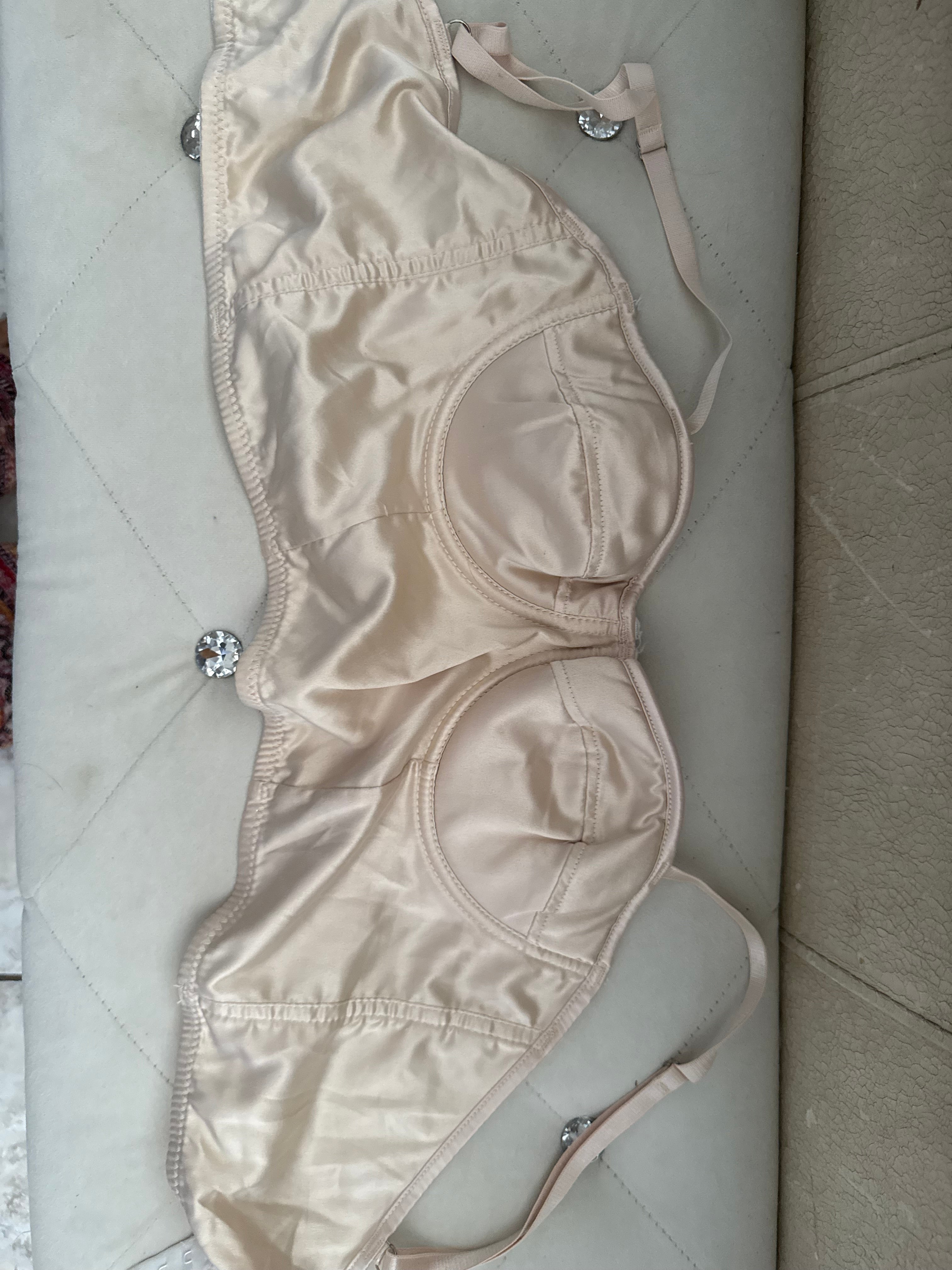 Top size s used pink y crema