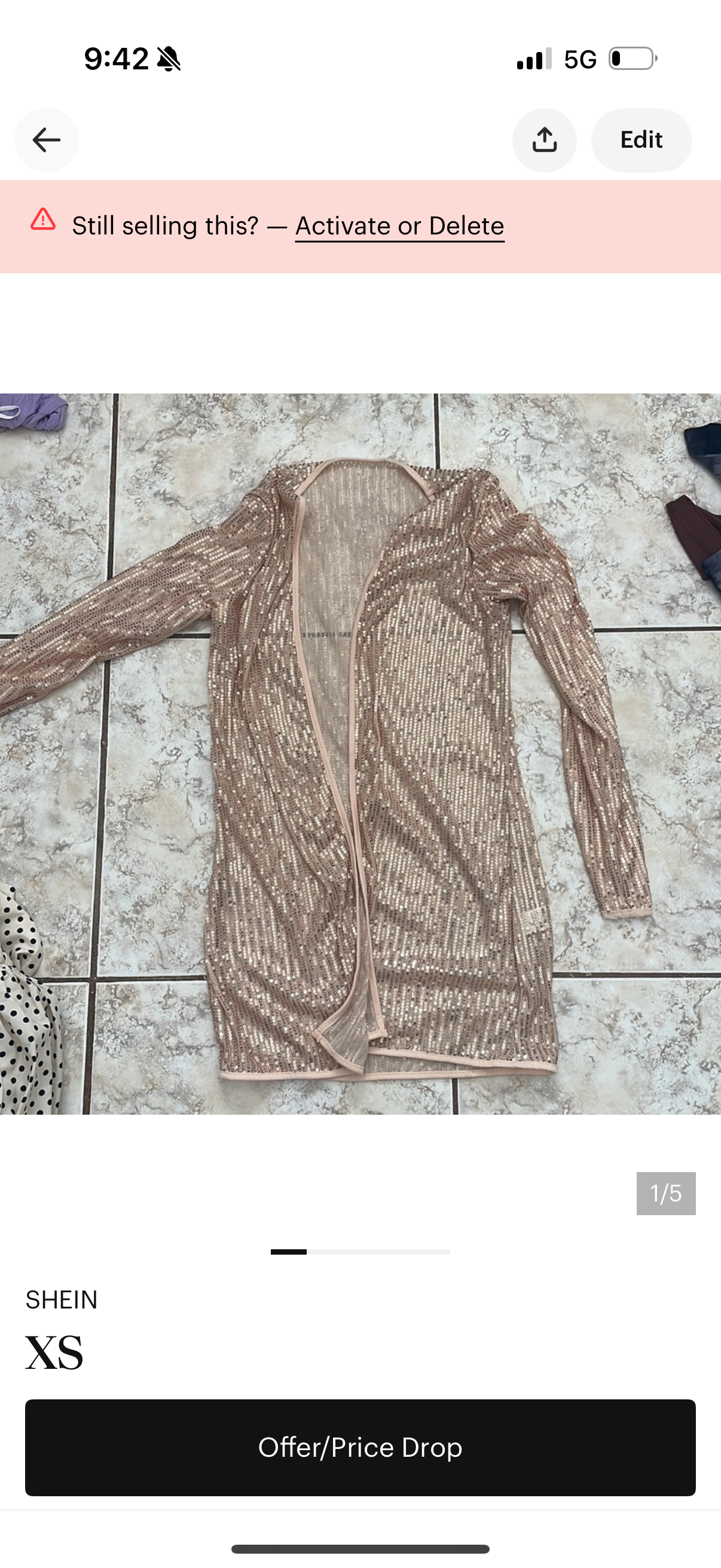 Size XS used