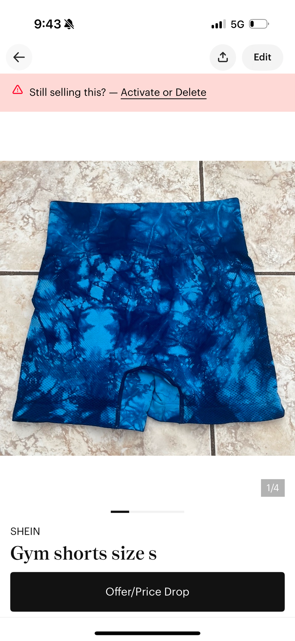 Gym shorts size s