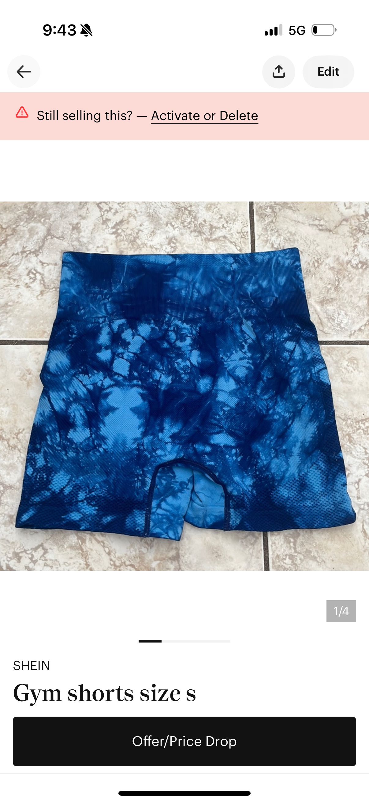 Gym shorts size s