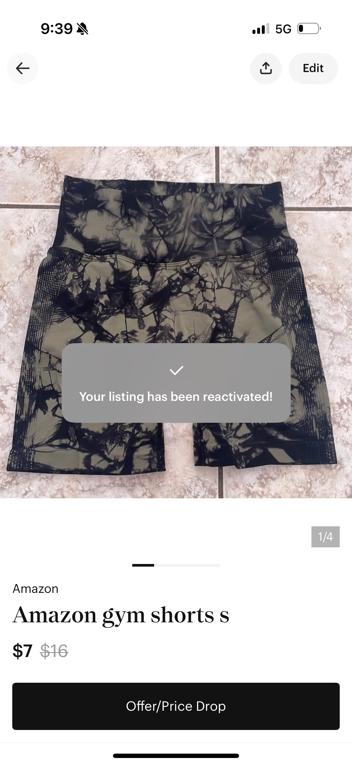 Gym shorts size s