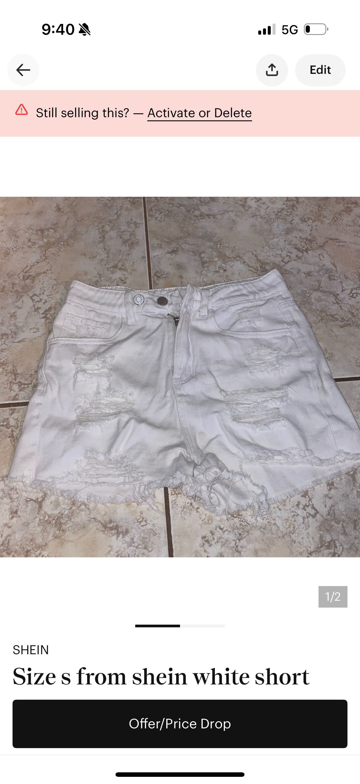 Short size s used