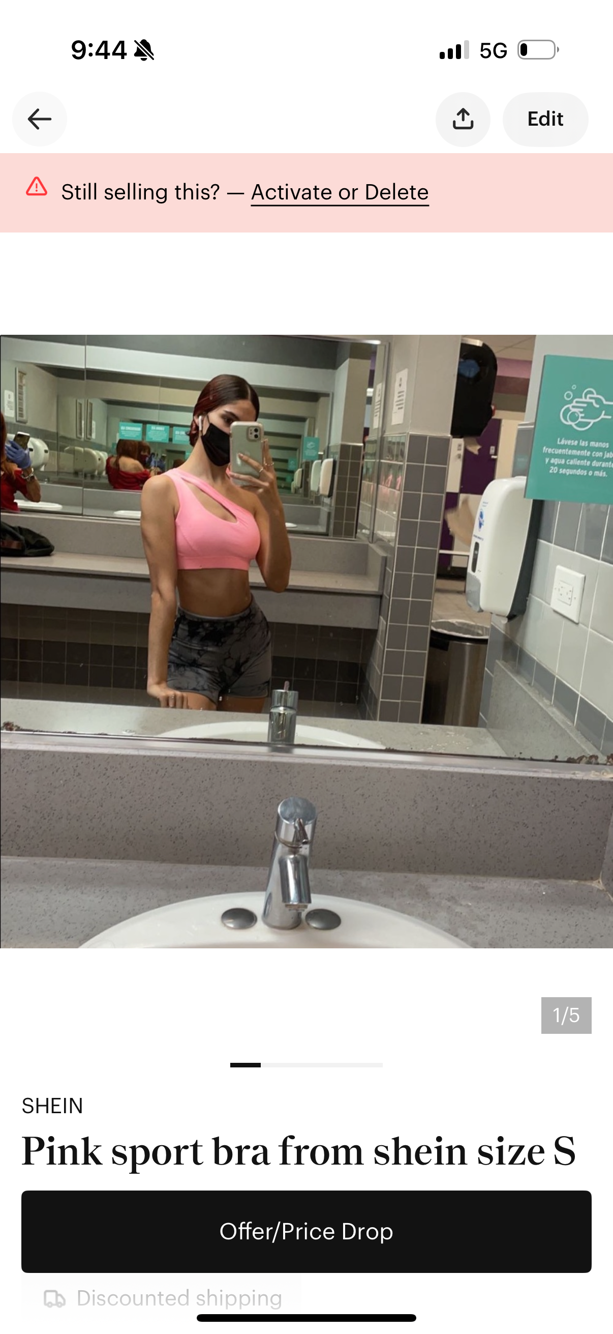 Sport bra size s used