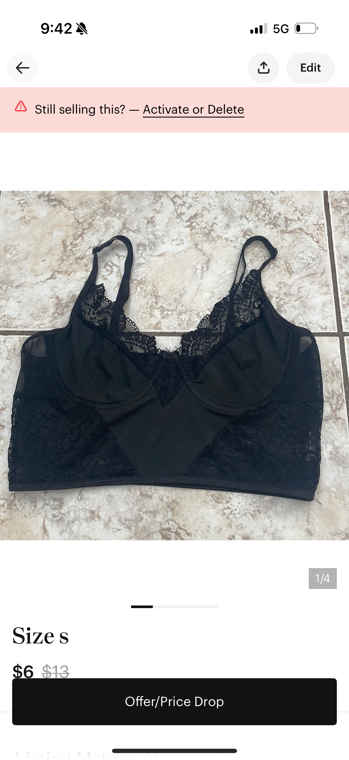 Crop tops size s used