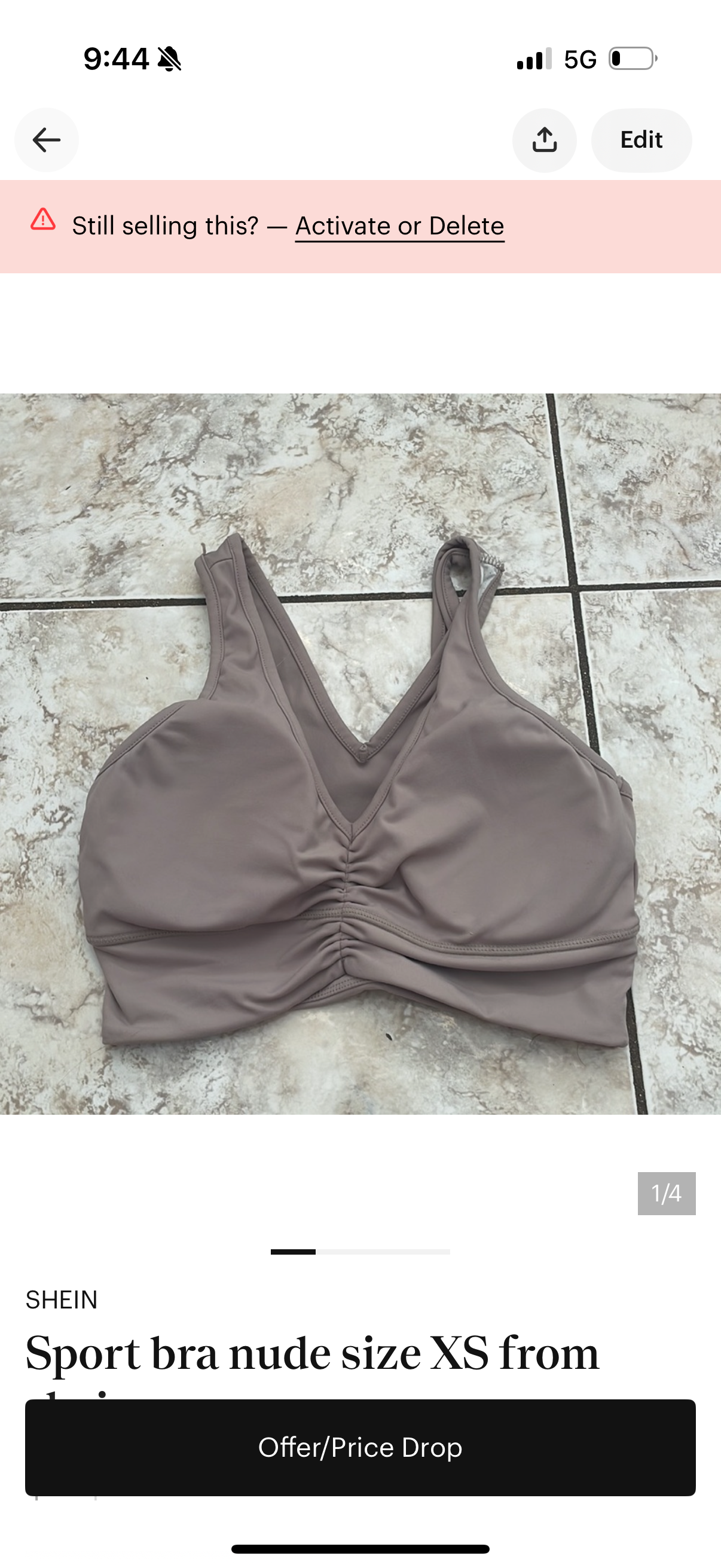 Sport bra size XS