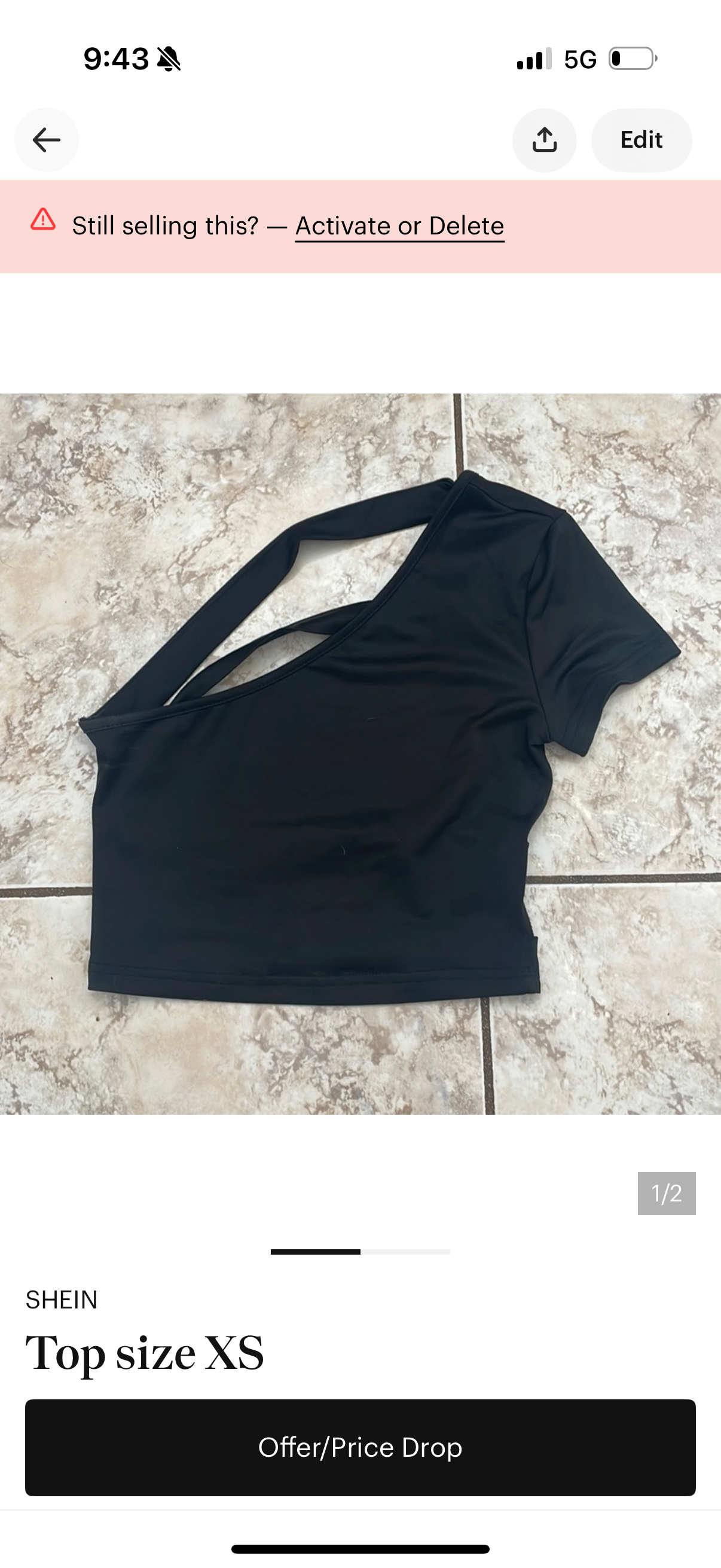 Top size XS used