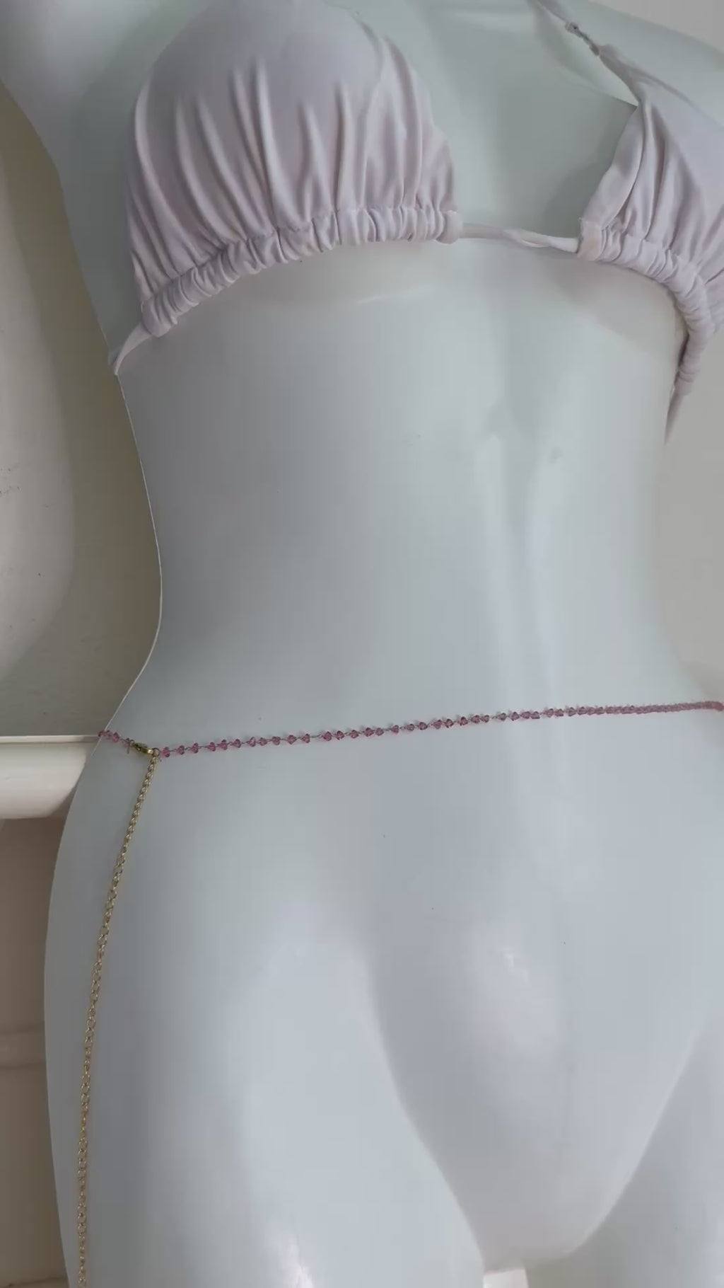 Peony belly chain